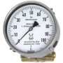 Wika Differential Pressure Gauge, 712.15.160, 732.15.160, Cryo Gauge, Copper Alloy Or Stainless Steel, Ns 160